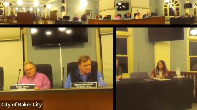 Baker City Council honors Larry Pearson for 16 years of dedicated service
