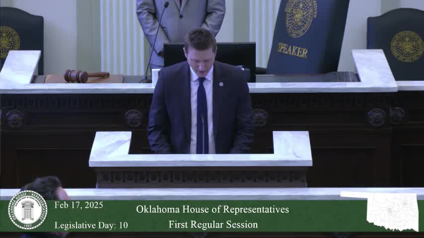 Oklahoma House honors Colonel Lynn Wilson for distinguished military service