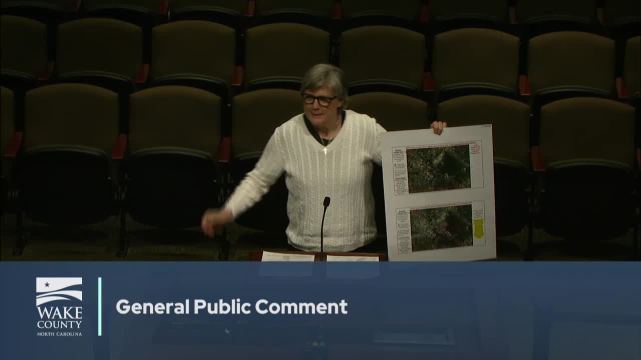 Resident urges Wake County to protect Lake Crabtree Park from RDU development, calls for land‑use master plan