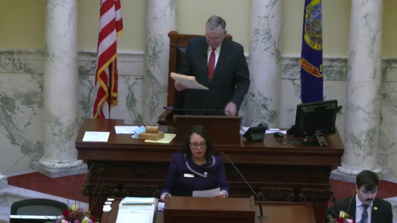 Idaho Senate refers bills to committees, places measures on calendars and holds appointments for consideration