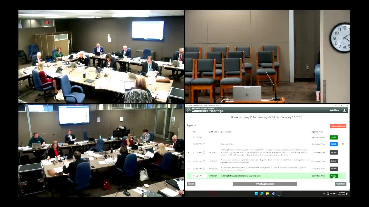 Panel votes do-not-pass on proposed constitutional changes to judicial branch