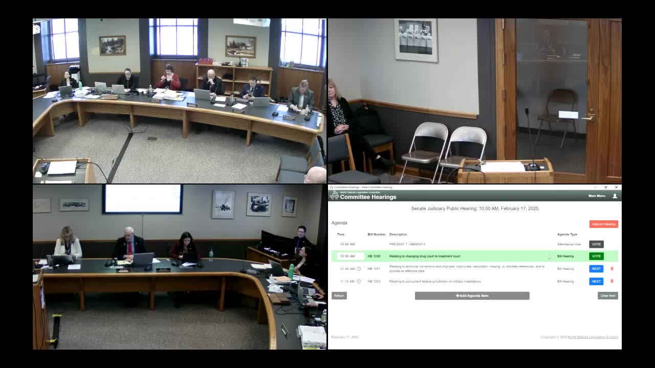 North Dakota lawmakers propose changing drug court to treatment court for better outcomes