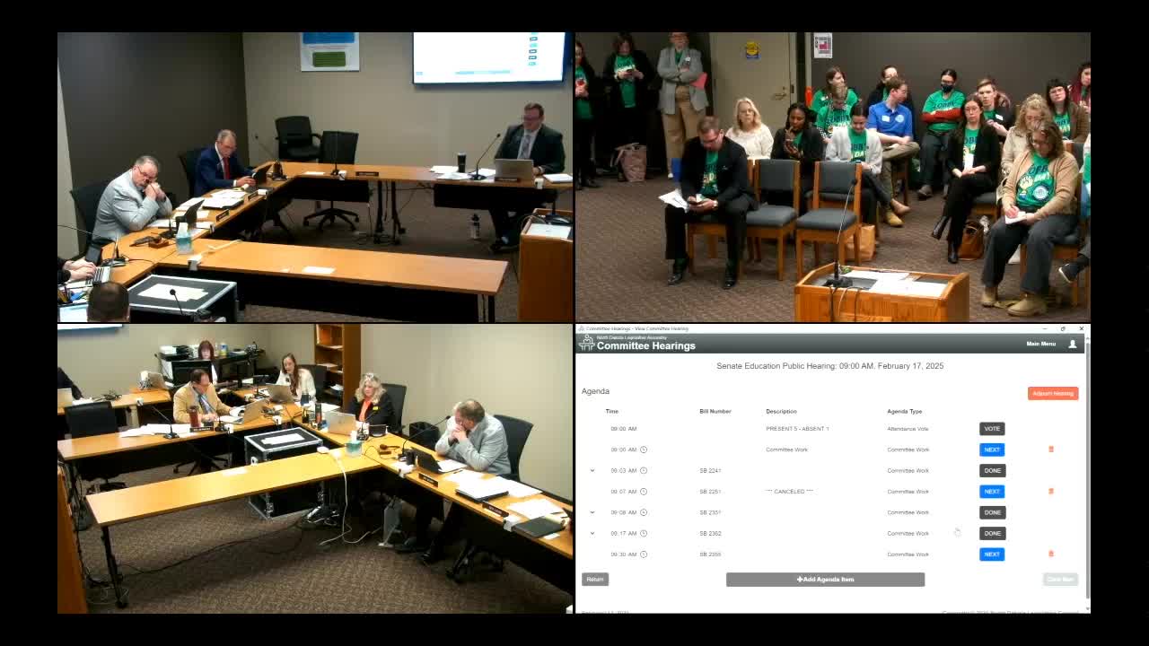 Senate committee recommends against mandatory intelligent design curriculum in schools