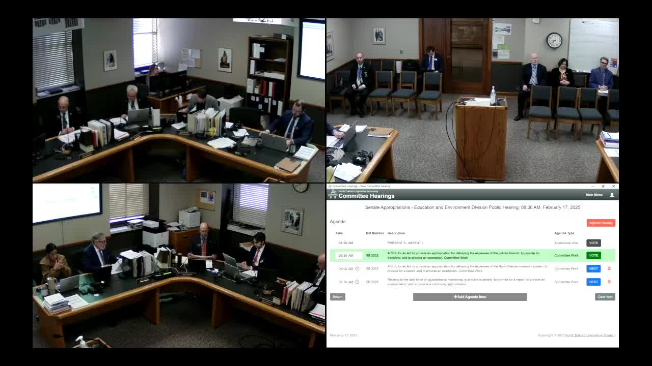 Committee trims and reprioritizes judiciary budget; adds funding for courtroom technology, interpreters and guardian program staffing
