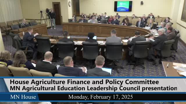 Committee hears proposal to boost agricultural education grants; House File 711 laid over
