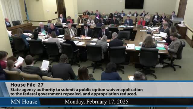 Committee sends bill to block public-option waiver to Commerce committee after wide testimony