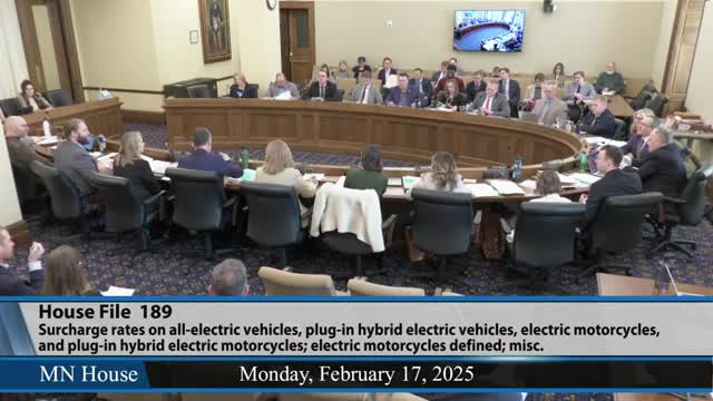 Minnesota House debates EV fee amendment for road funding