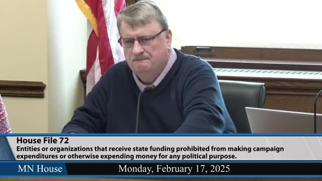 Committee advances bill to bar state-funded organizations from spending on elections; amendments fail