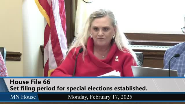 Committee advances bill extending candidate filing window for special elections