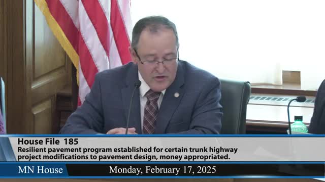 Committee hears proposal to up‑scope pavement projects for longer life; supporters say small upcharges yield big life‑cycle savings