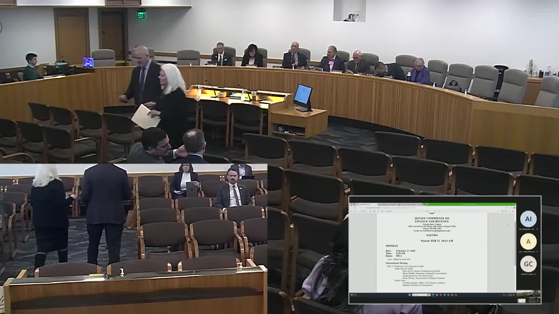 Senate panel reviews 2025–27 Highway Cost Allocation Study; finds light vehicles underpay, heavy vehicles overpay