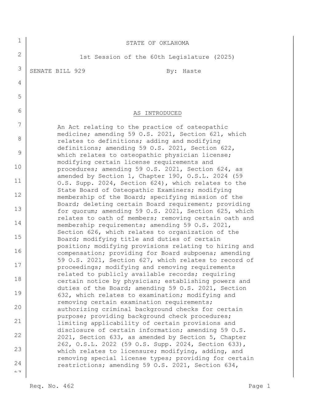 Oklahoma Osteopathic Board outlines mission to enhance public health standards