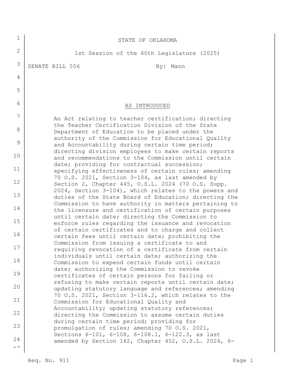 State Board of Education revises teaching certificate renewal rules for Oklahoma educators