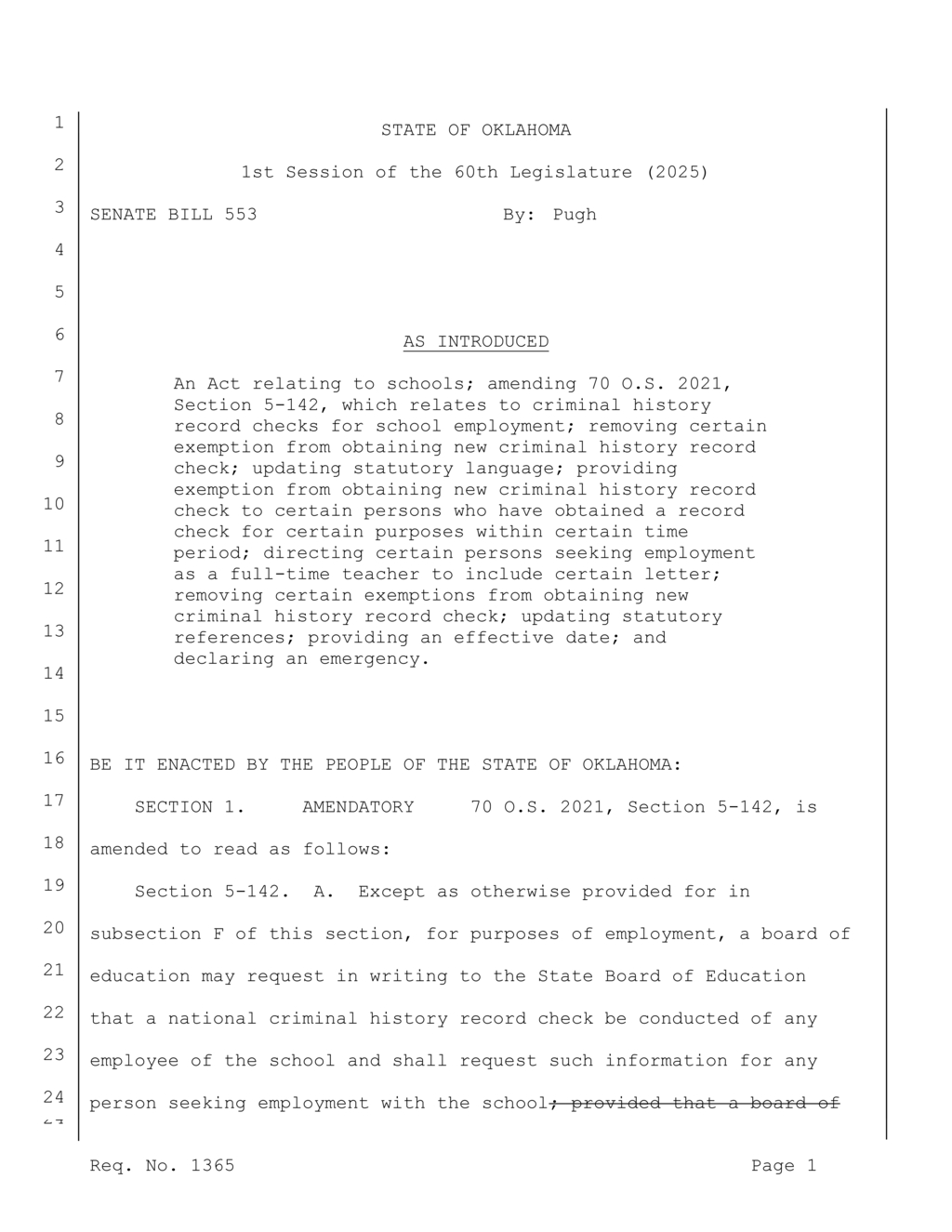 Oklahoma State Board streamlines criminal history checks for education certification