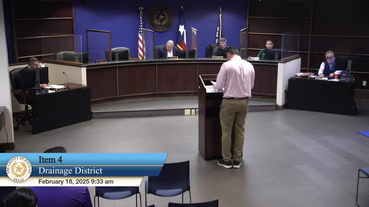 Hidalgo County drainage district project named top-10 by state; district expects $33 million North Main Drain funding