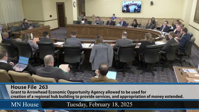 Committee hears technical fix for Arrowhead Economic Opportunity Agency funding language; bill laid over