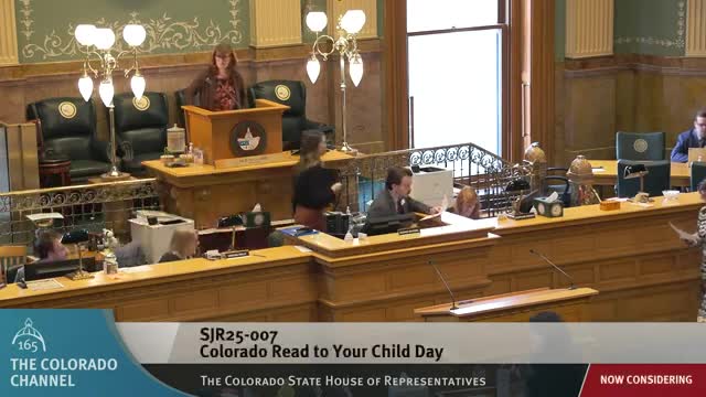 Colorado General Assembly declares February 14 as Read to Your Child Day