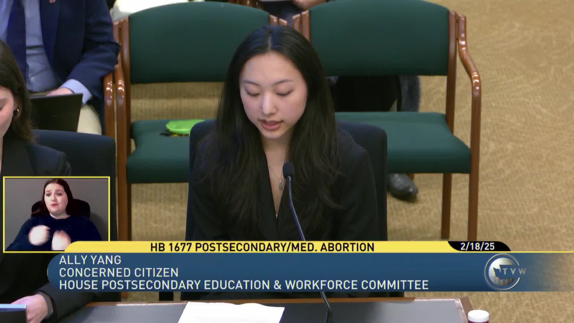 Students urge passage of House Bill 1677 to expand campus abortion access