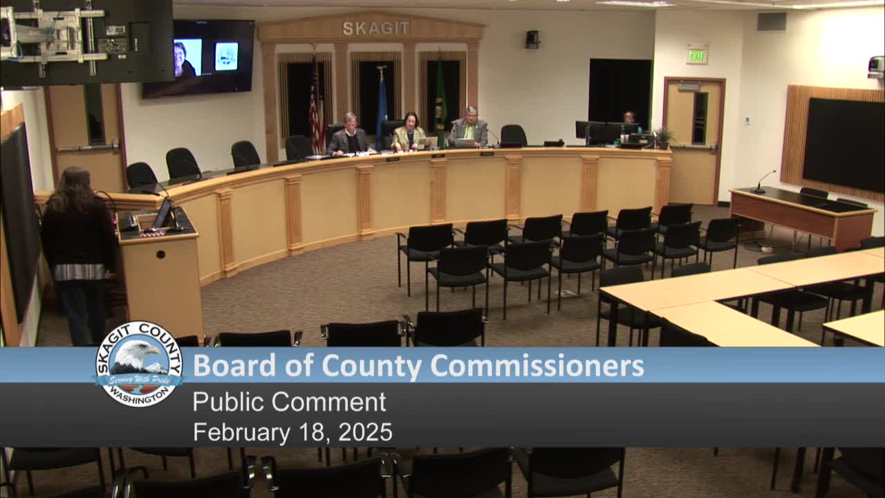 Resident asks whether Skagit County is tracking potential federal grant cuts; county says it is monitoring department‑by‑department