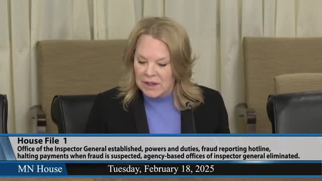 Minnesota lawmakers address record fraud with independent Office of Inspector General proposal