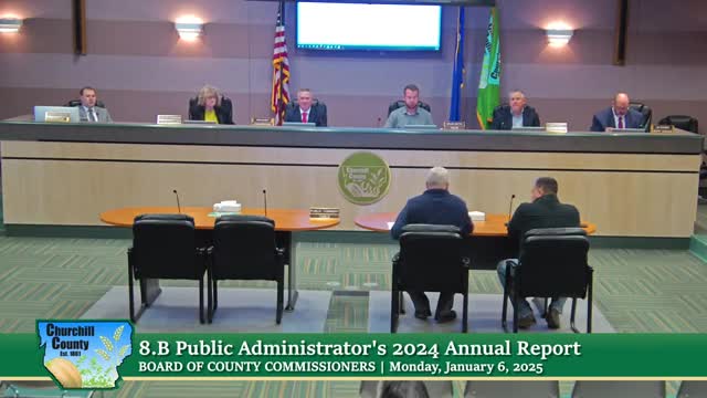 Churchill County public administrator outlines caseload, funding and procedures in annual report