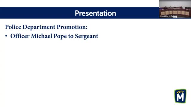 Police Chief promotes Michael Pope to sergeant in community ceremony