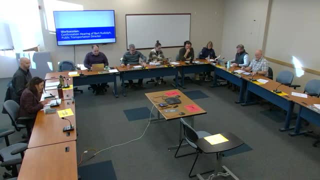 Assembly Hears Bart Rudolph on Transit priorities in confirmation hearing; final vote deferred