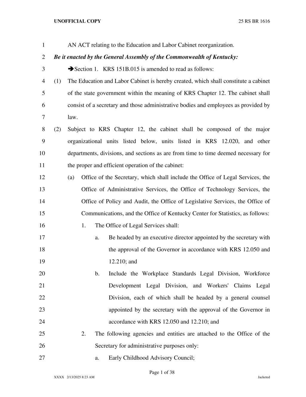 Kentucky establishes multiple workforce and safety boards to enhance labor standards