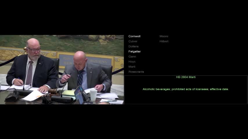 House committee advances multiple alcohol, vape and public-safety bills to oversight