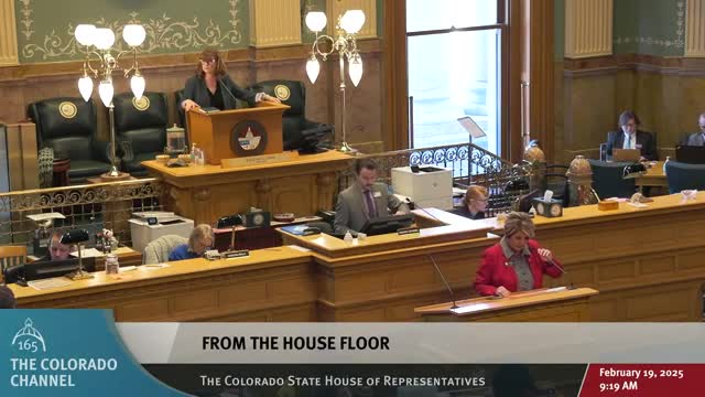 Colorado House adopts behavioral-health contracting update and school food‑waste bill; House Bill 10‑43 laid over