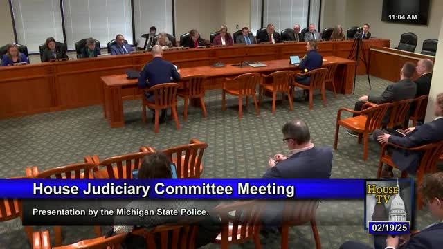 Michigan State Police briefs House Judiciary Committee on services, lab timelines, recruitment and victim-advocate expansion