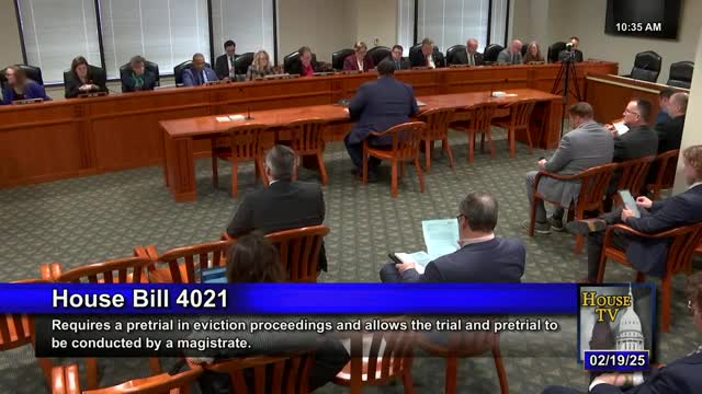 House panel hears bill to let magistrates handle eviction 'advice of rights' hearings; advocates and advocates differ