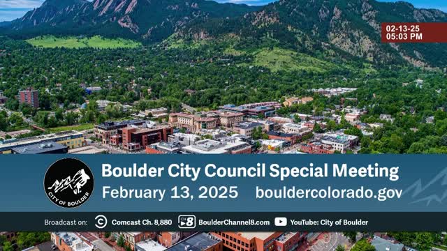 Boulder Council adds emergency ordinance to agenda, meets in executive session and adopts ordinance 8687