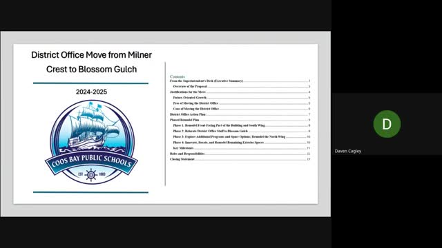 Coos Bay district to relocate central office, repurpose Milner Press building to expand alternative education