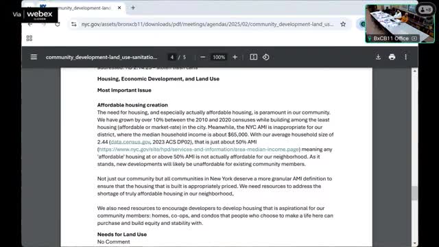 Board members push for neighborhood study and 197‑a plan as AMI mismatch and homeownership gaps sharpen concerns