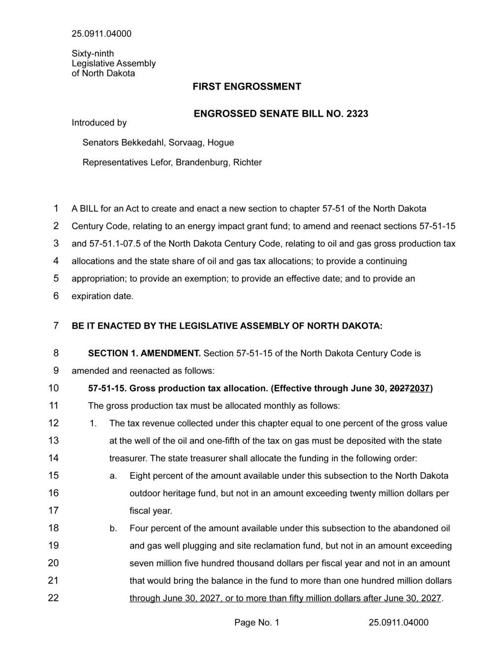 North Dakota allocates $230 million for infrastructure development and outdoor heritage funds