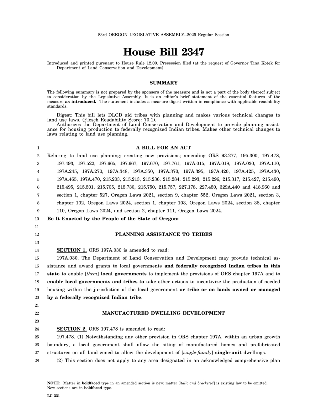 Oregon updates residential zoning laws to enhance housing availability