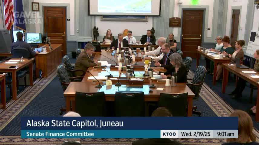 Senate Finance Committee hears Alaska Railroad request for bond authorization to replace Seward dock; Royal Caribbean signs 30‑year usage guarantee