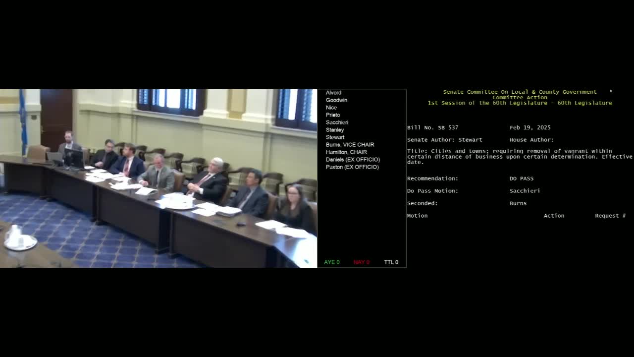Oklahoma Senate debates voluntary relocation program for homeless individuals