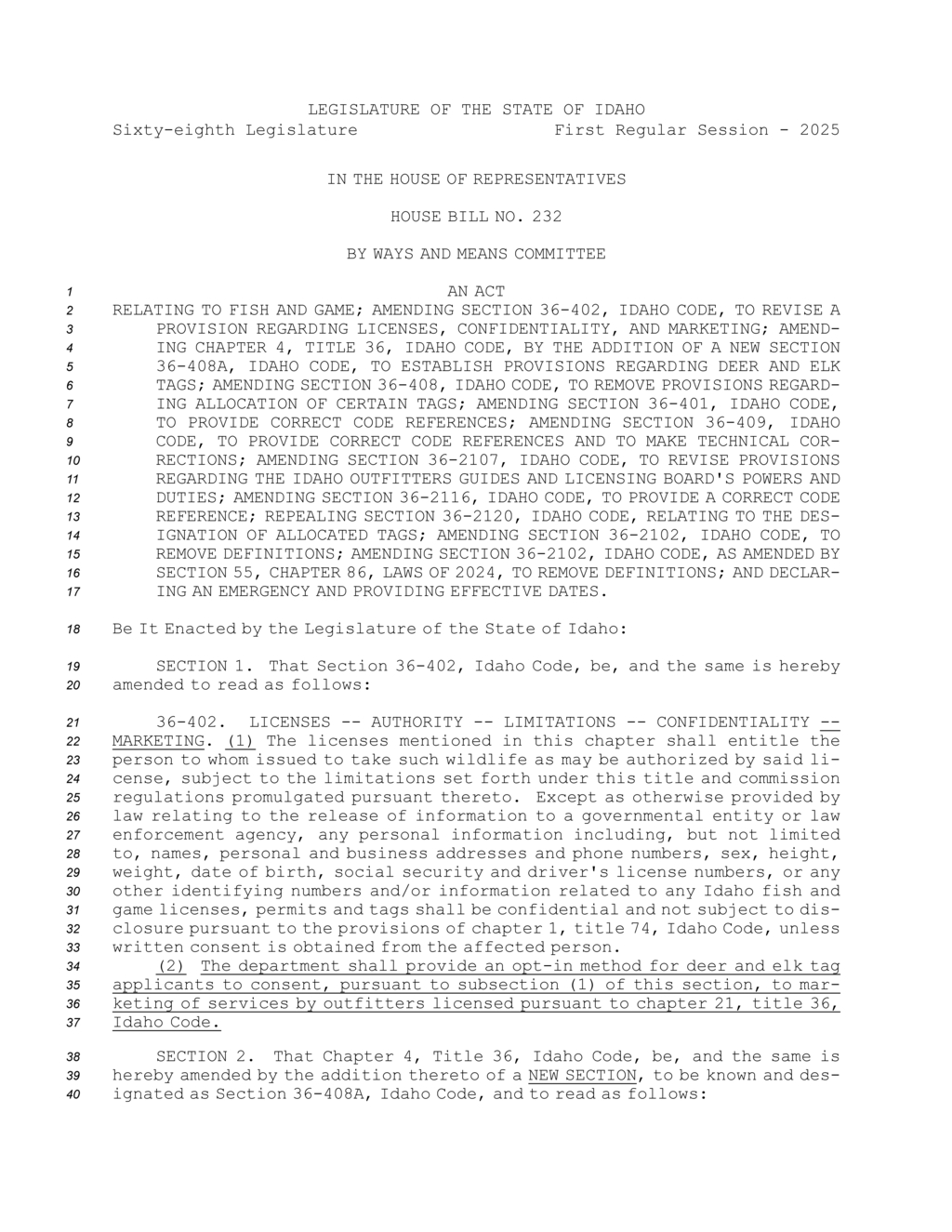Idaho Fish and Game Commission outlines new hunting tag regulations