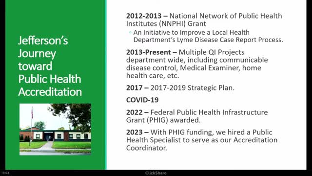 Public Health Department secures accreditation and hires specialist for quality improvement
