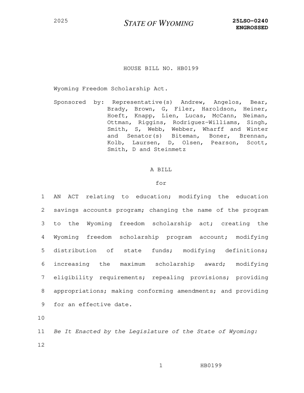 Wyoming state superintendent implements ESA program for easier parental access