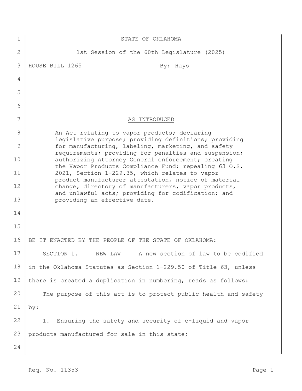 Oklahoma ABLE Commission defines e-liquid regulations for distributors