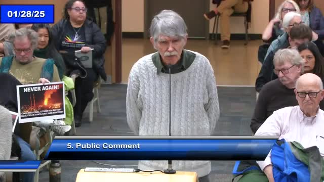 Santa Cruz residents oppose new lithium battery storage facilities citing safety risks