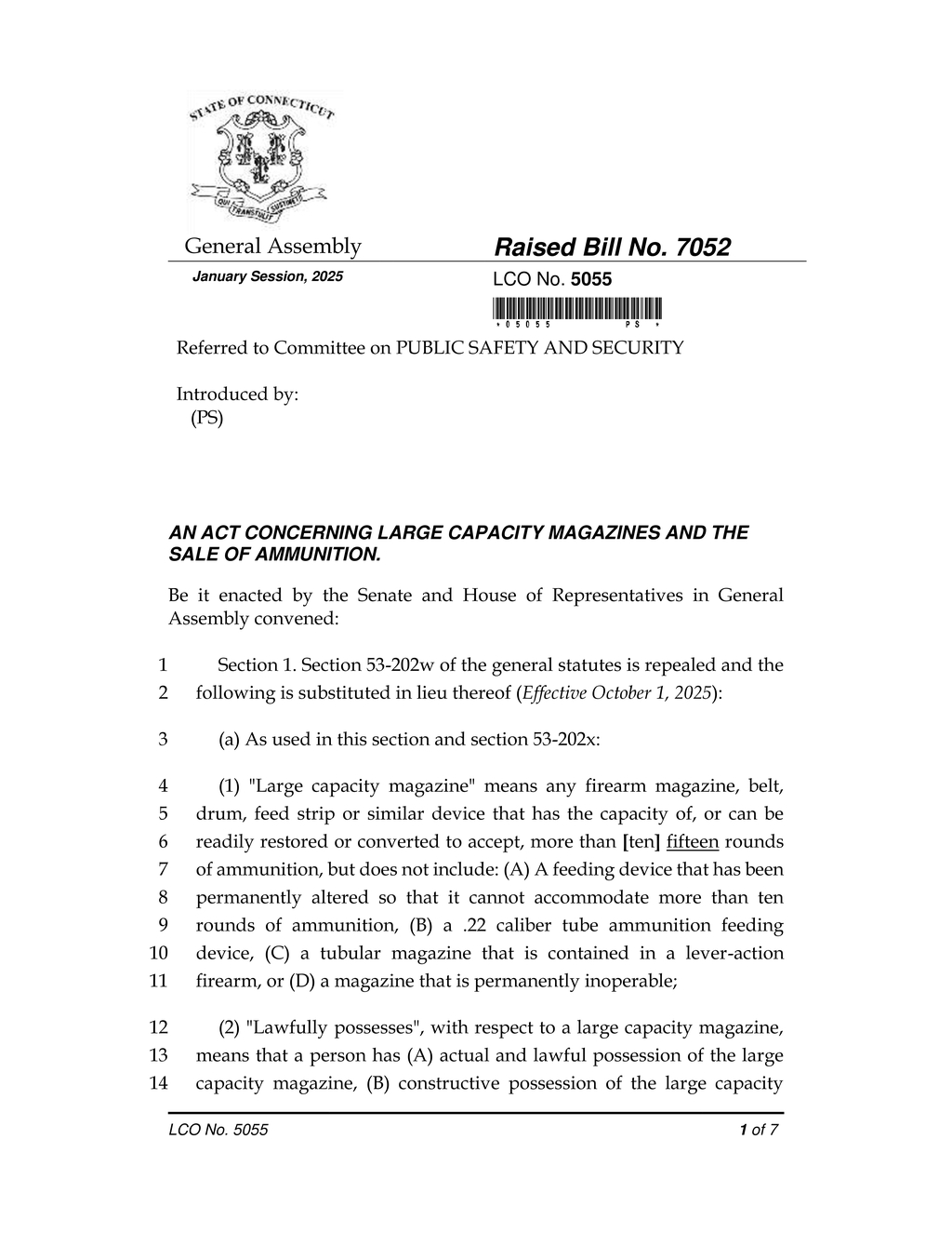 Connecticut lawmakers propose changes to large capacity magazine regulations