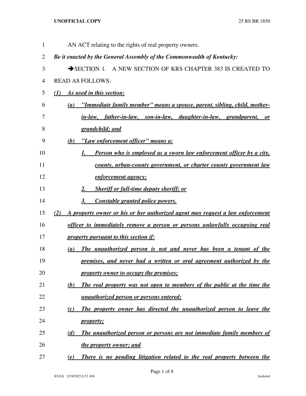 Kentucky amends criminal mischief laws increasing community service for offenders