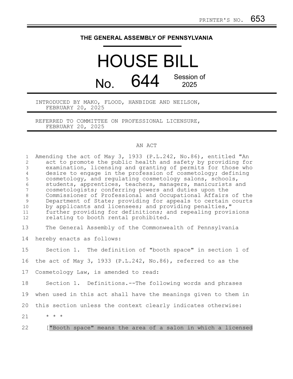 Pennsylvania lawmakers propose changes to cosmetology licensing regulations