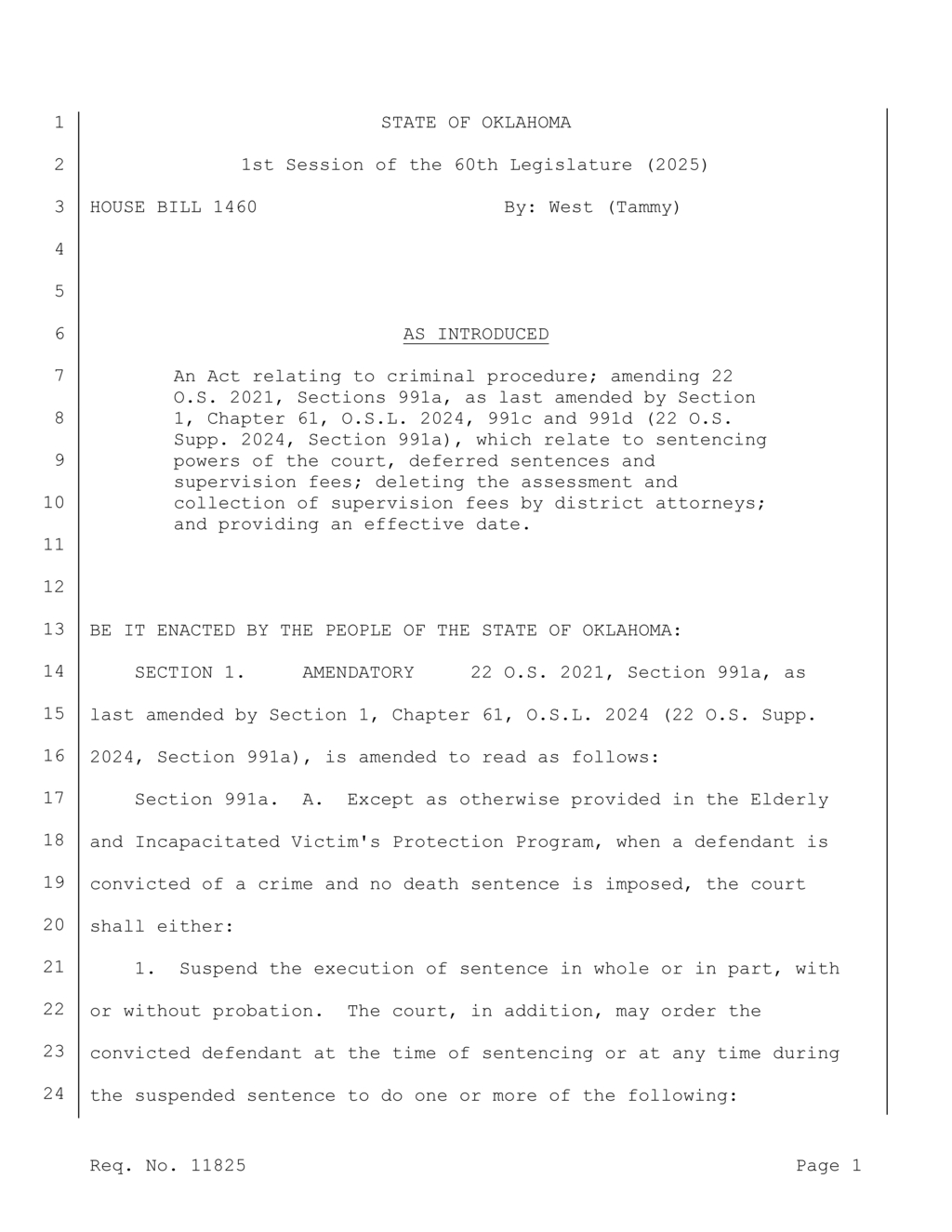 Oklahoma's Pardon and Parole Board mandates supervision fees for parolees