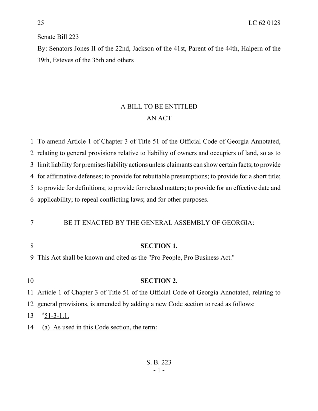 Georgia's new safety liability law set to take effect July 2025