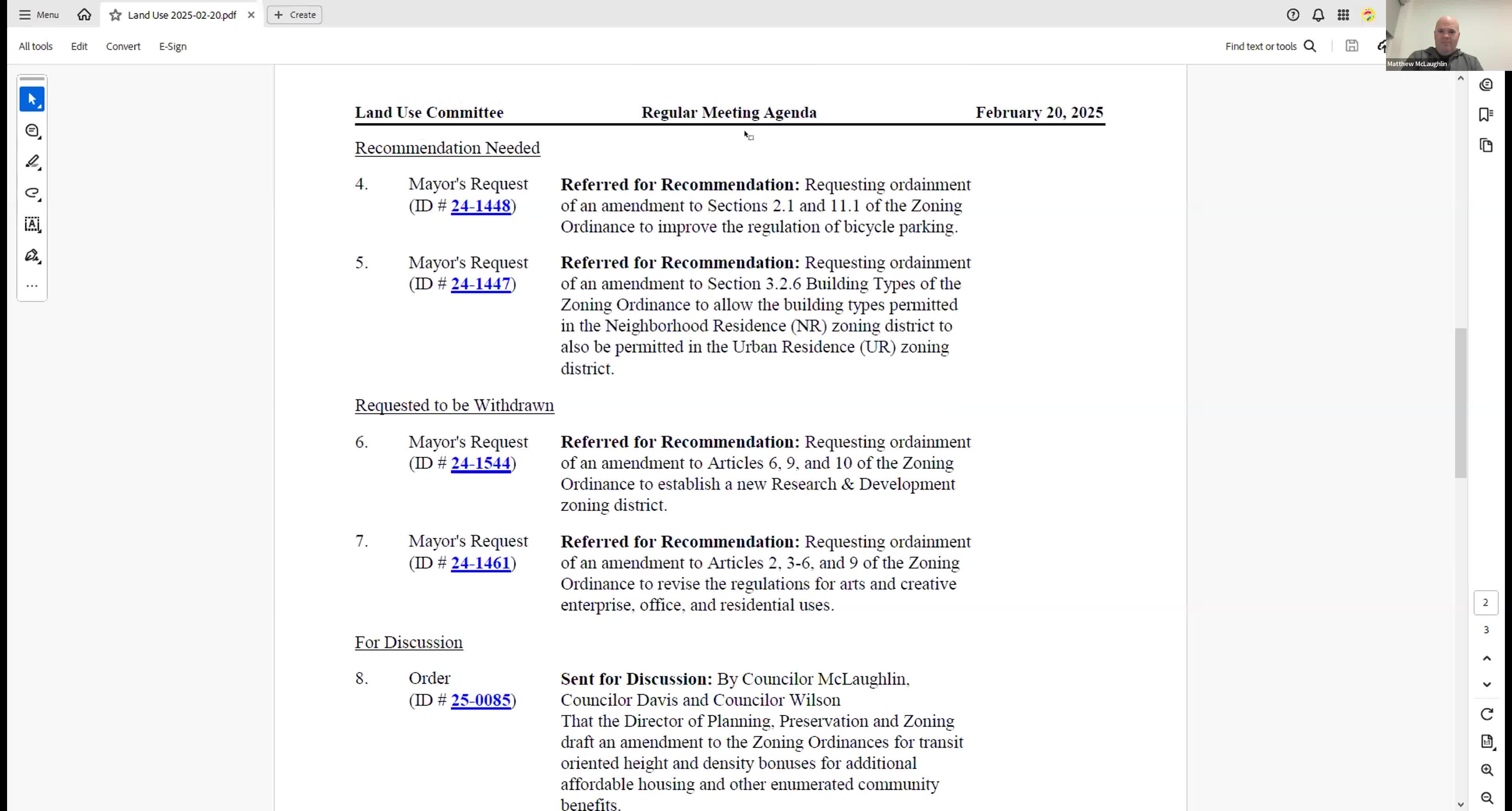 Council approves bicycle parking ordinance clarifications; requests study on outdoor rack materials